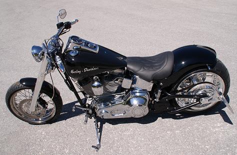 Harley Davidson Softail FXSTI Black Interceptor